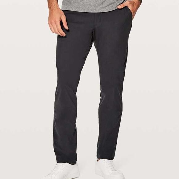 Lululemon Commission Pant Relaxed Black Men's Size 32 x 31 Excellent Condition - Picture 1 of 10